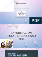 Informacion Estadistica Censo 2018 Jeidy