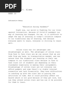 INFORMATIVE ESSAY