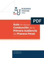 Guia de Apoyo Conduccion de La Primera Audiencia Del Proceso Penal