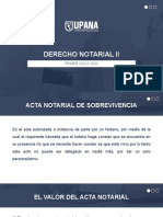 Acta Notarial de Sobrevivencia