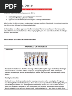 Week 2-Basketball (Part 2) : Basic Skills of Basketball