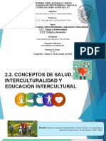 Conceptos de Salud, Interculturalidad, Proceso Salud Enfermedad