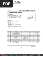 1517 Linear Integrated Circuit: 2×6 W Stereo Power Amplifier