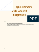 Class 6 English Literature Study Material 8 Chapter:Kaki