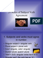 Subject Verb Agreement