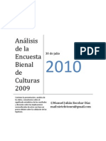 Análisis Encuesta Bienal de Culturas 2009