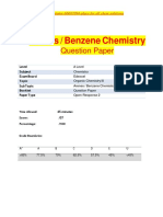 Arenes / Benzene Chemistry: Question Paper