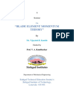 "Blade Element Momentum Theory": A Seminar