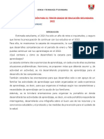 Ciencia y tecnología 3° secundaria: Fortalecimiento familiar a través del buen uso de recursos y convivencia saludable