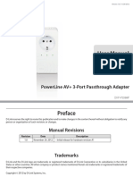 User Manual: Powerline Av+ 3-Port Passthrough Adapter
