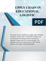 Educational Logistics Operations and Supply Chain Management