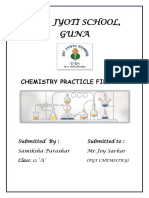 Jay Jyoti School, Guna: Chemistry Practicle File