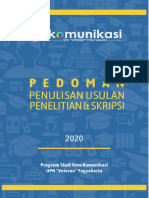 Pedoman Penulisan Usulan Penelitian Dan Skripsi 2020