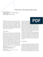 Formal Analysis of Pilot Error With Agent Safety Logic