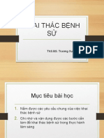 KHAI THÁC BỆNH SỬ