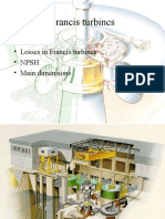 Dimensions of a Francis turbine for 350 MW power plant