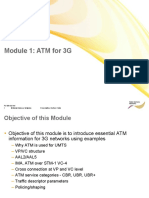 Module 1: ATM For 3G: 1 © Nokia Siemens Networks Presentation / Author / Date For Internal Use