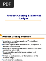 Product Costing Material Ledger