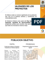 Proyectos sociales México oportunidades población