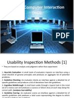 HCI Usability Inspection Methods