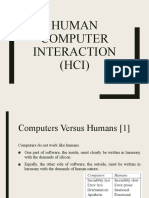 Human Computer Interaction (HCI)