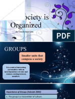 How Society Is Organized: By: Vielarie Maye Gulla