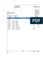 Business Bank Statement Summary