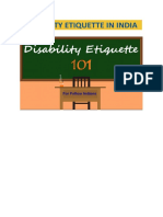 Disability Etiquette 101 - India 2018