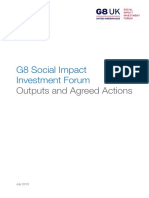 G8 Social Impact Investment Forum: Outputs and Agreed Actions