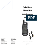 Tiremoni Checkair Tm-100 Und Tm-210: Reifendruck-Überwachungs System Bedienungsanleitung
