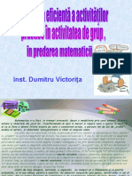 Invatarea Matematicii Prin Activitati Practice