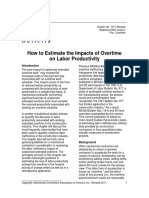 How to Estimate the Impacts of Overtime on Labor Productivity