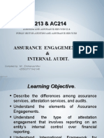 Assurance Engagement & Internal Audit