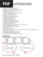 Unit 4. Our Customs And Traditions Phong tục và truyền thống của chúng ta