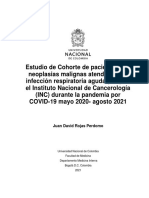 2022.   Rojas-Perdomo     Estudio de cohorte de pacientes con neoplasias malignas atendidos por infección respiratoria aguda durante la pandemia por covid