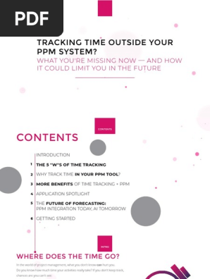 Time Tracking and Ppm