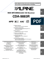 Notice Autoradio Alpine Cda-9883R