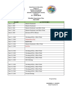 Date Activities: S.Y. 2018-2019 Monthly Supervisory Plan June 2018