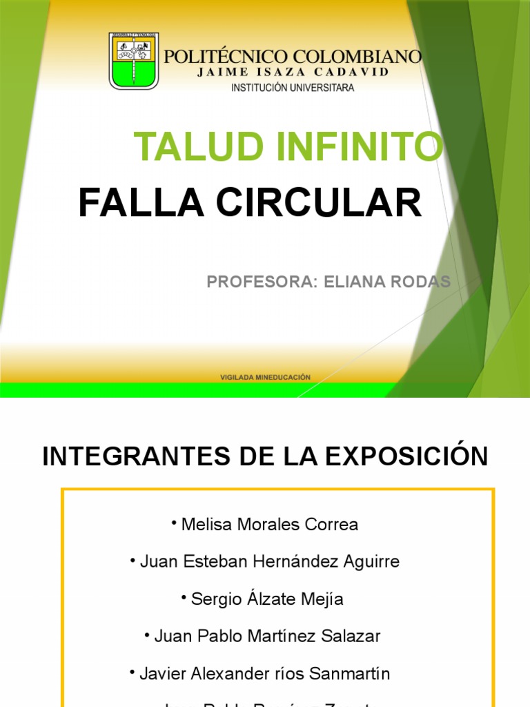 Estabilidad de Taludes y Fallas Circulares | PDF | Falla (geología) | Suelo