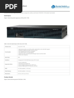 Cisco2911 V k9 Datasheet