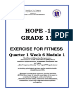 Hope - 1 Grade 11: Exercise For Fitness