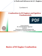 Combustion in SI Engines and Ignition Fundamentals: Lecture-6