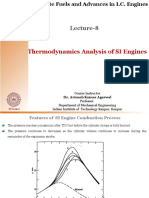 Lecture-8: Thermodynamics Analysis of SI Engines