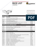 Jackal Price List: Unmanned Ground Vehicle
