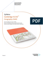 Cambridge Igcse - Geography 0460 - Syllabus Guide - 2023