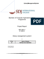 Library management system project report