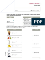 Ficha de Trabalho 8 - Ácidos e bases