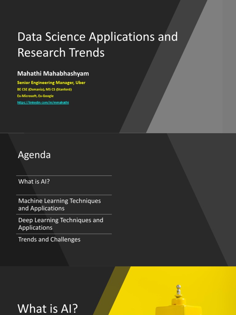 Data Science Applications and Research Directions | PDF | Machine ...