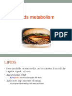 Lipids Metabolism: Fatty Acid Oxidation and Synthesis