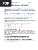 Download WordPress Site Security Checklist - 22May2011 by TDR0096 SN56007752 doc pdf
